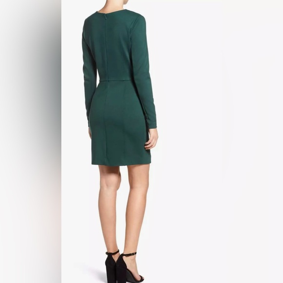 French Connection Long Sleeve Ponte Mini Sheath Bodycon Dress ZP1 - Picture 5 of 8